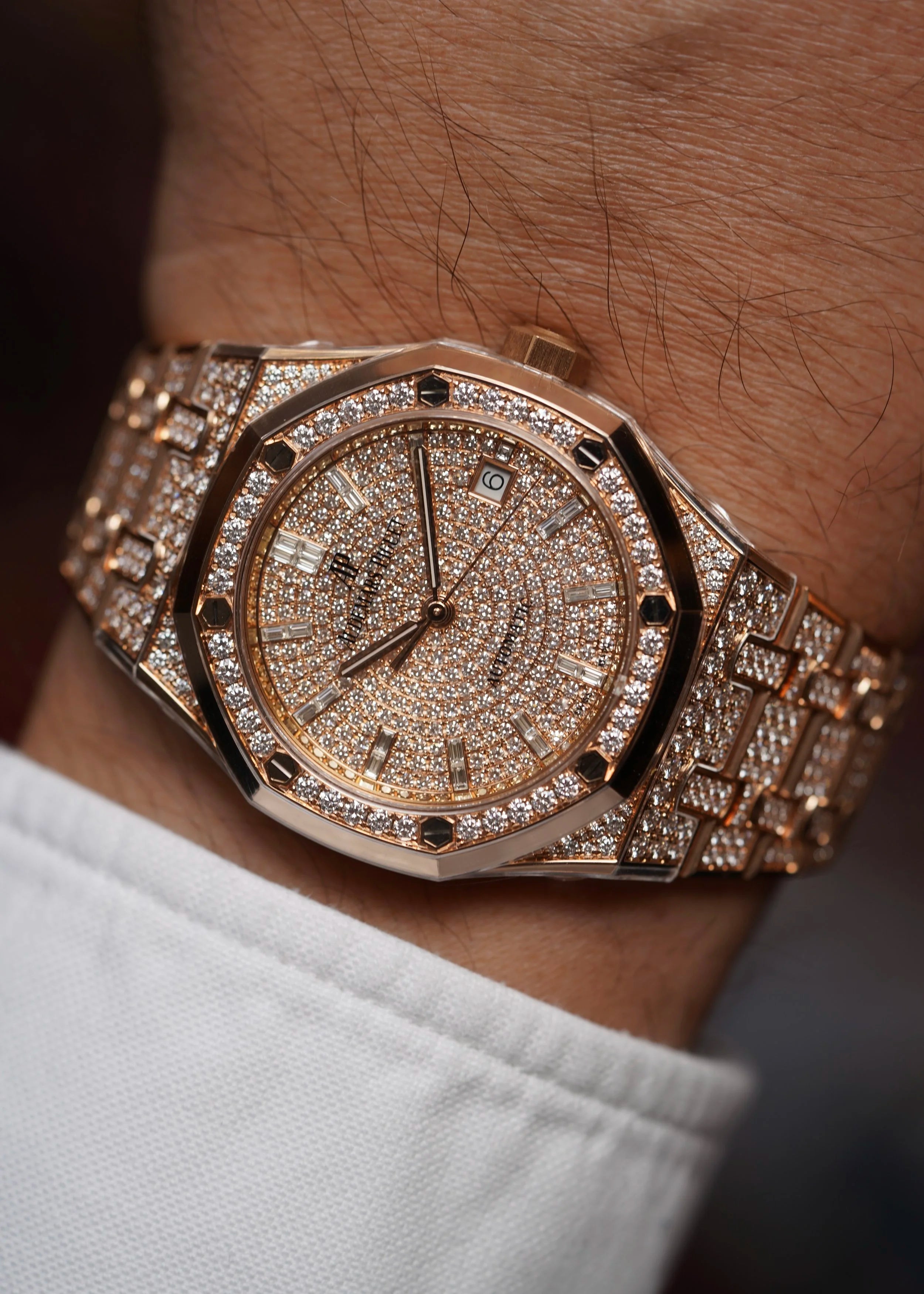 Audemars Piguet Royal Oak Automatic Diamond Watch 15452OR.ZZ.1258OR.02