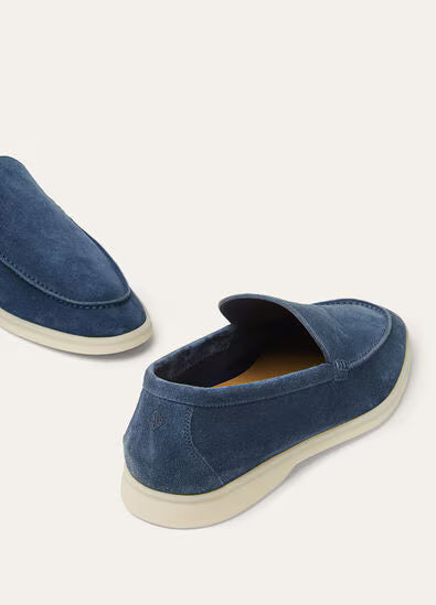 Loro Piana Mens Summer Walk Loafers Black Figs