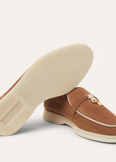 Loro Piana Summer Charms Walk Loafers Mole