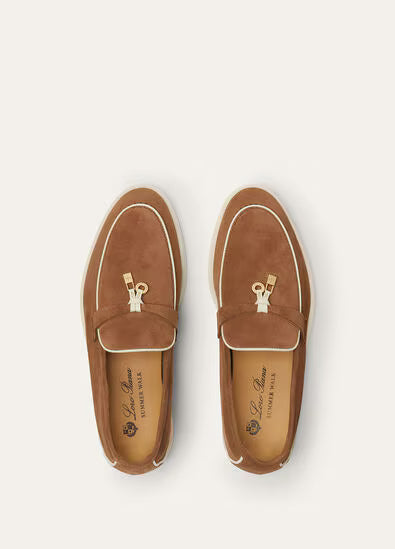 Loro Piana Summer Charms Walk Loafers Mole