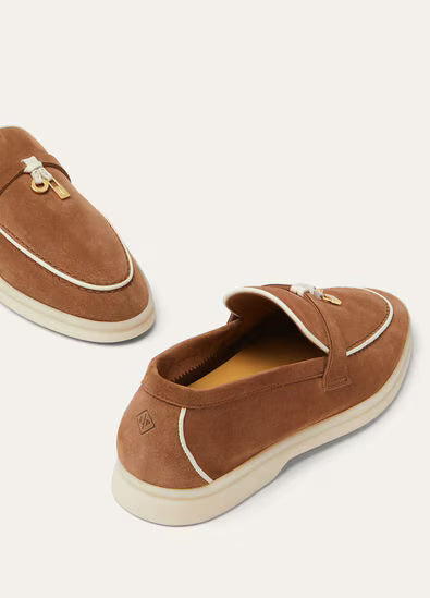 Loro Piana Summer Charms Walk Loafers Mole