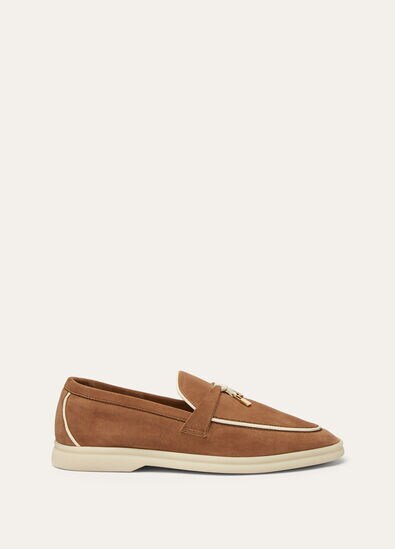 Loro Piana Summer Charms Walk Loafers Mole