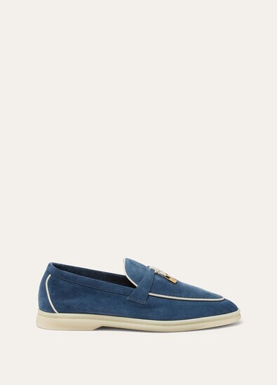 Loro Piana Summer Charms Loafers Walk Ocean Heart