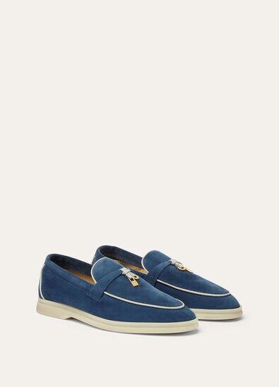 Loro Piana Summer Charms Loafers Walk Ocean Heart