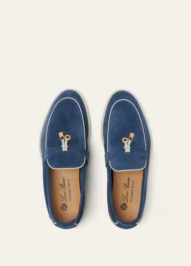 Loro Piana Summer Charms Loafers Walk Ocean Heart