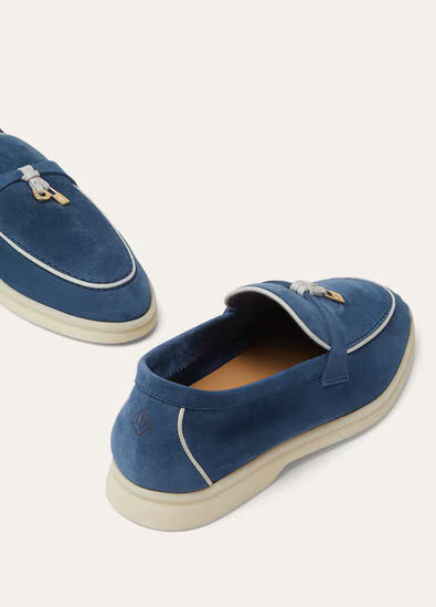 Loro Piana Summer Charms Loafers Walk Ocean Heart