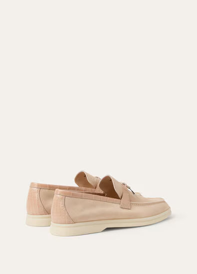 Loro Piana Summer Charms Walk Loafers Himalaya Rose