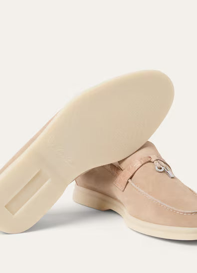 Loro Piana Summer Charms Walk Loafers Himalaya Rose