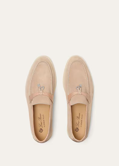 Loro Piana Summer Charms Walk Loafers Himalaya Rose