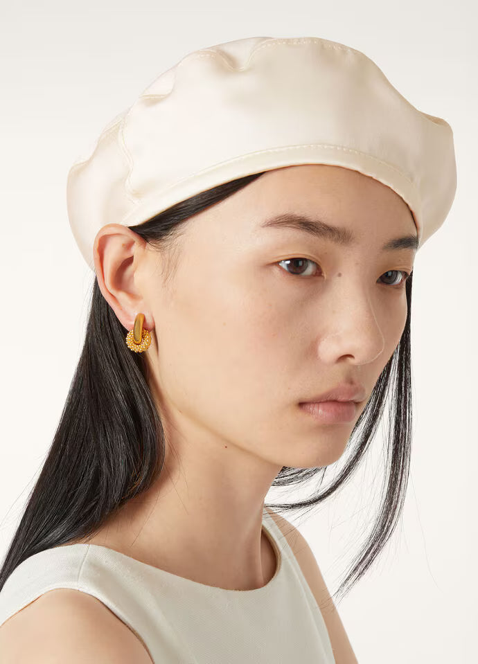 Loro Piana Bubble Double Hoop Earrings Brass