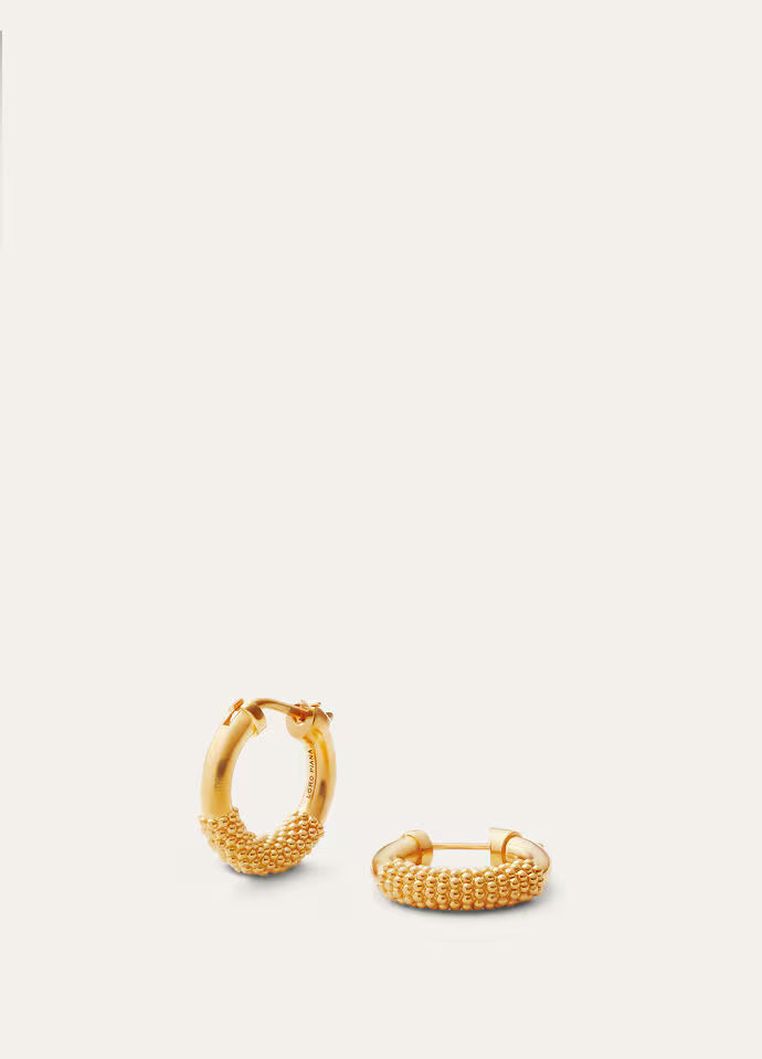 Loro Piana Bubble Hoop Earrings Brass