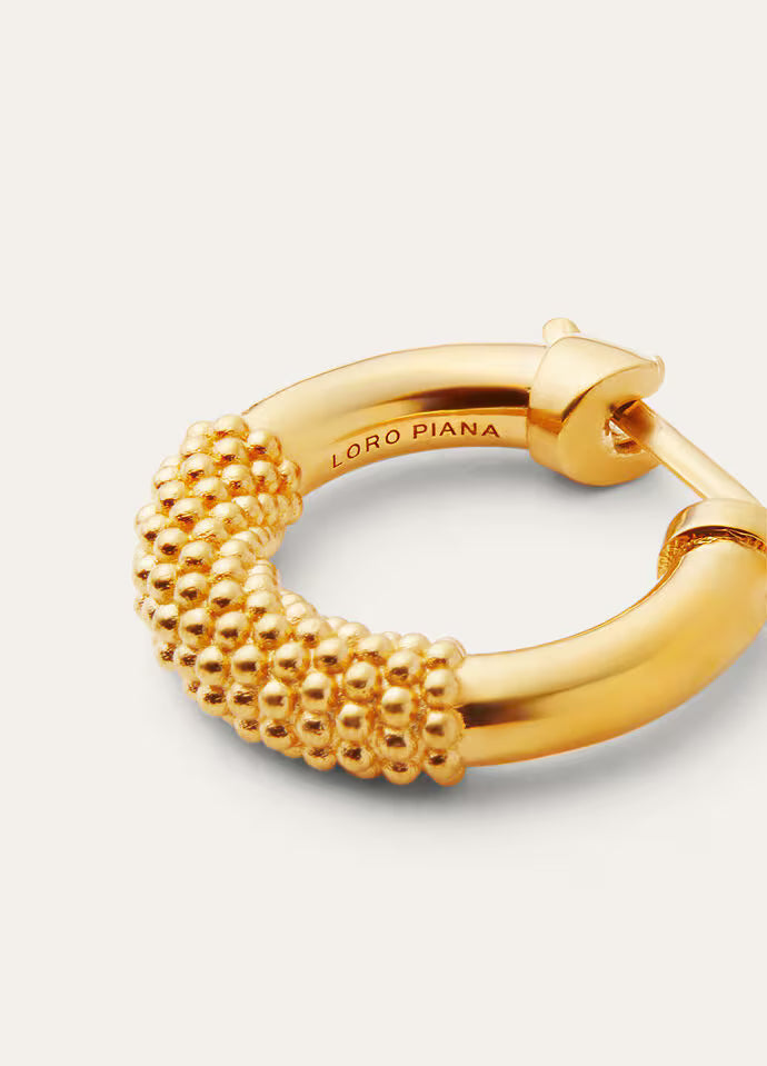 Loro Piana Bubble Hoop Earrings Brass