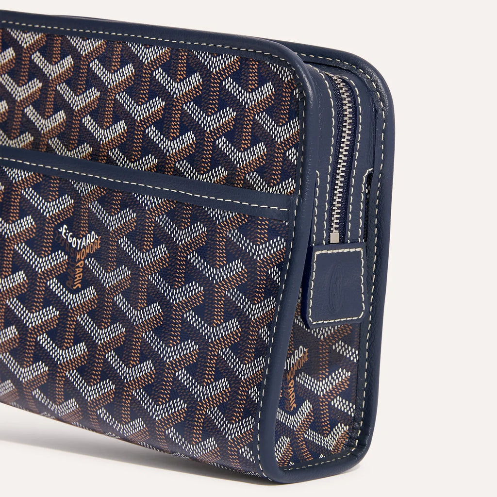 Goyard Jouvence PM Toiletry Bag Navy Blue