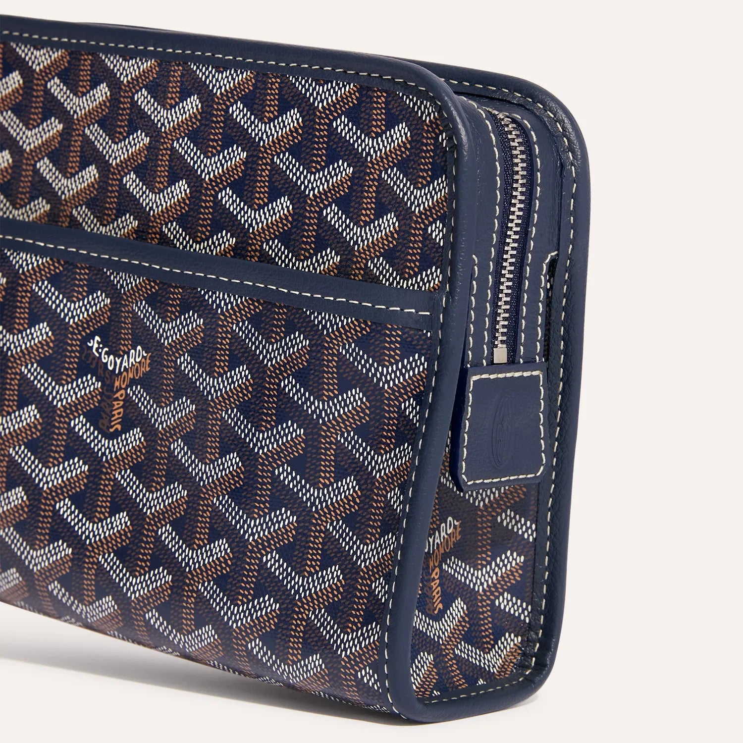 Goyard Jouvence PM Toiletry Bag Navy Blue