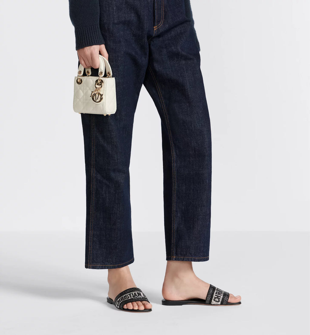 Lady Dior Micro Bag Latte Cannage Lambskin