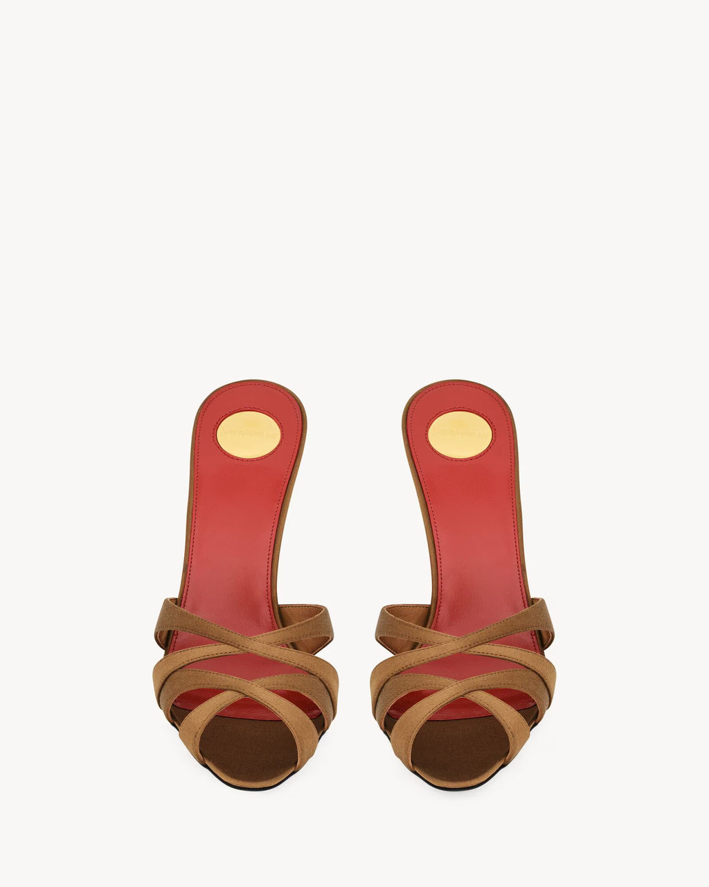 Saint Laurent Chandelle 95 satin sandals