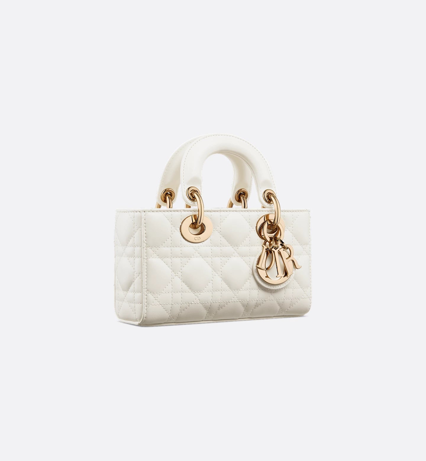 Mini Lady D-Joy Bag Latte Cannage Lambskin