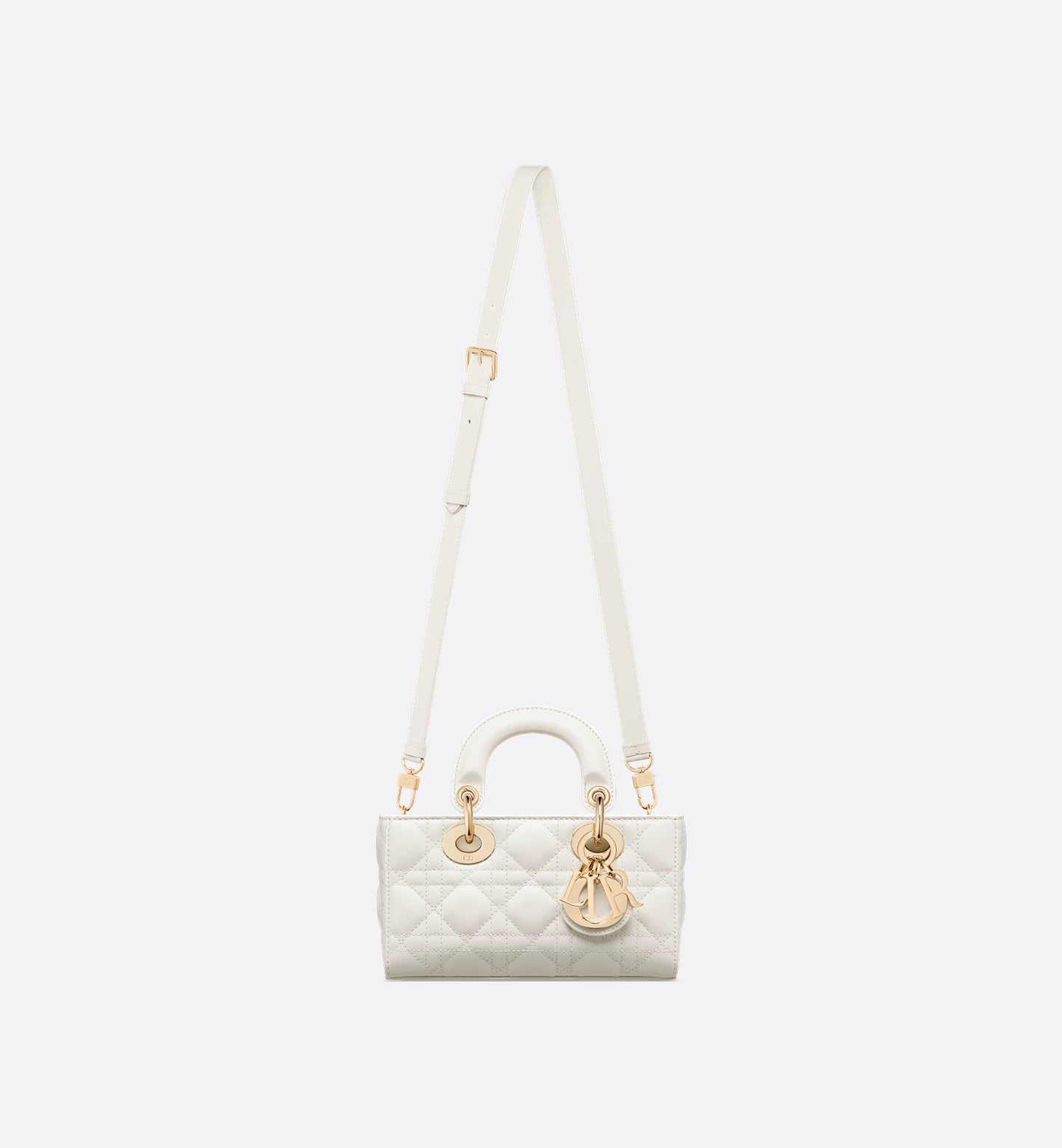 Mini Lady D-Joy Bag Latte Cannage Lambskin
