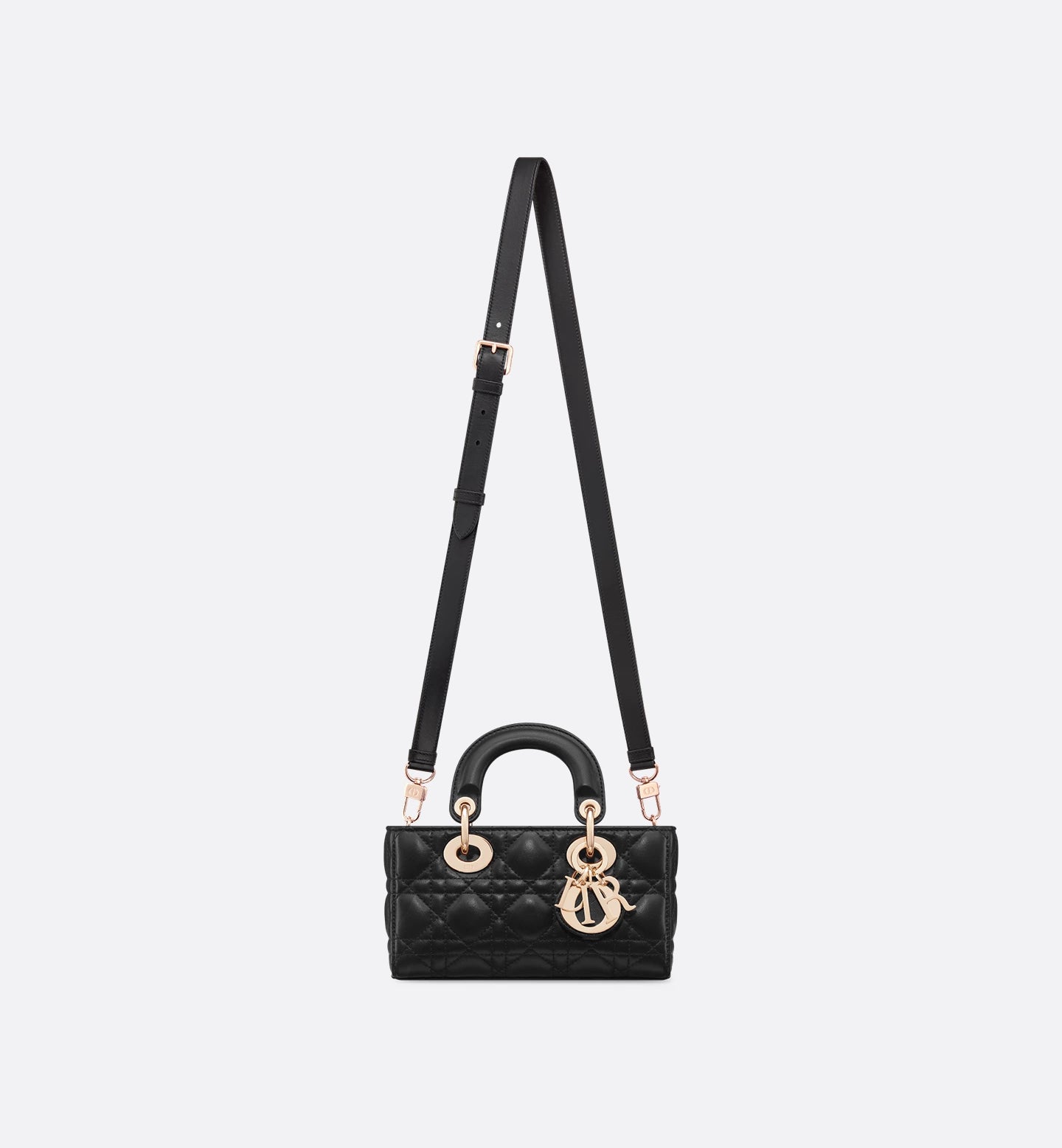 Mini Lady D-Joy Bag Black Cannage Lambskin