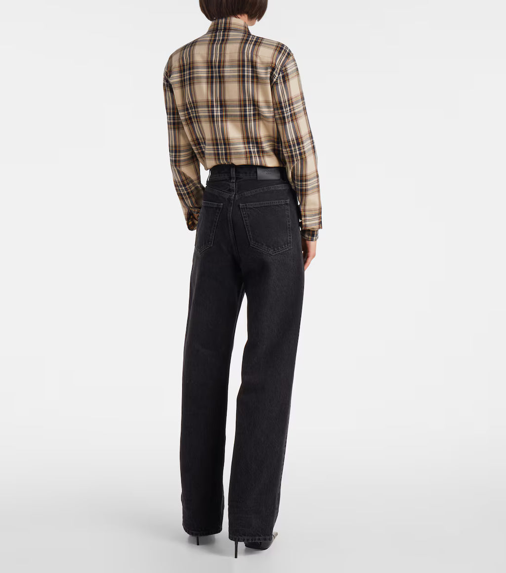 Saint Laurent V-Waist wide-leg jeans