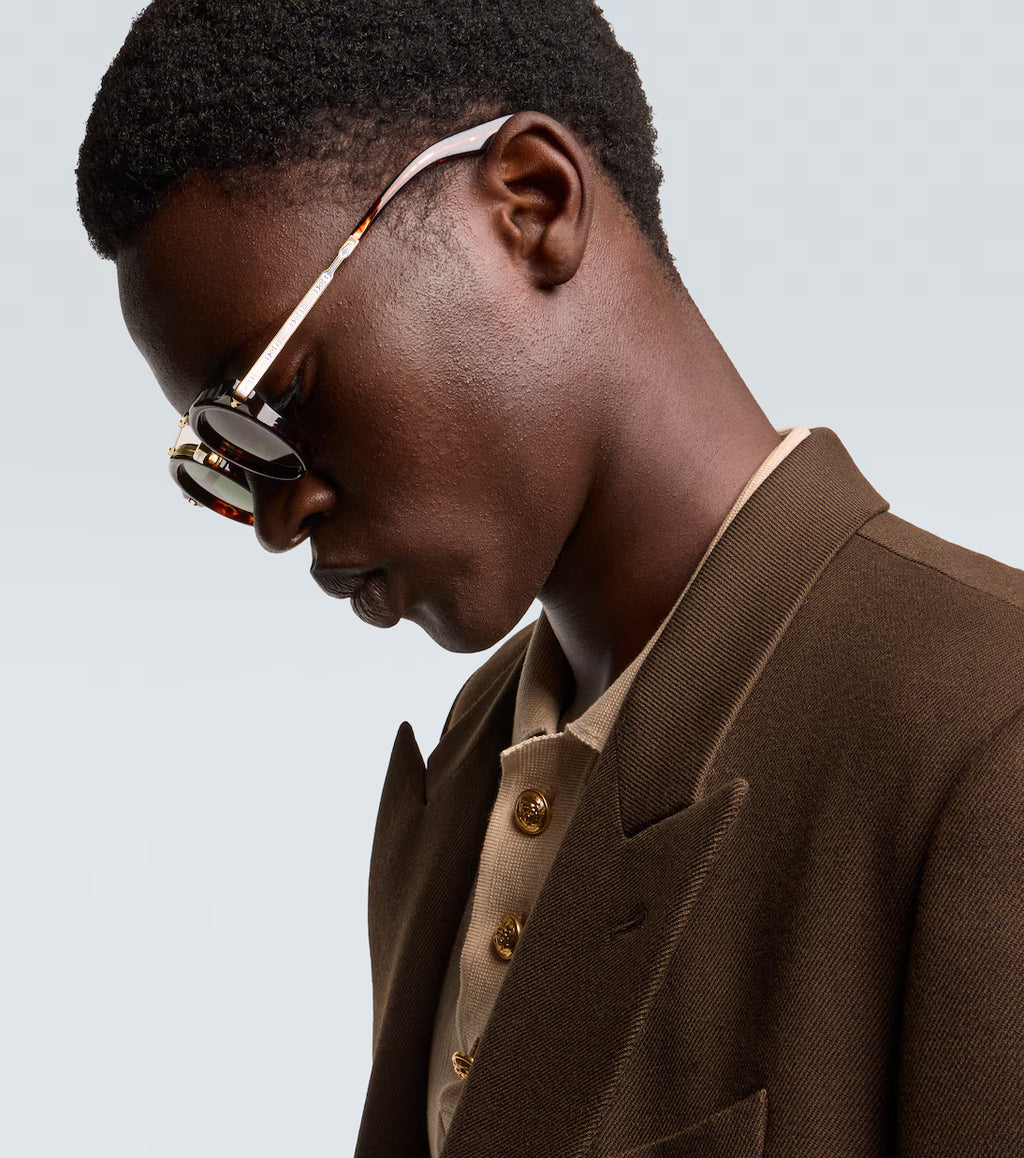 Jacques Marie Mage Delage round sunglasses