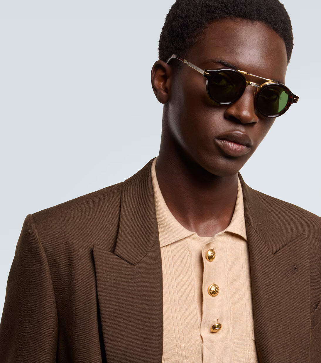 Jacques Marie Mage Delage round sunglasses