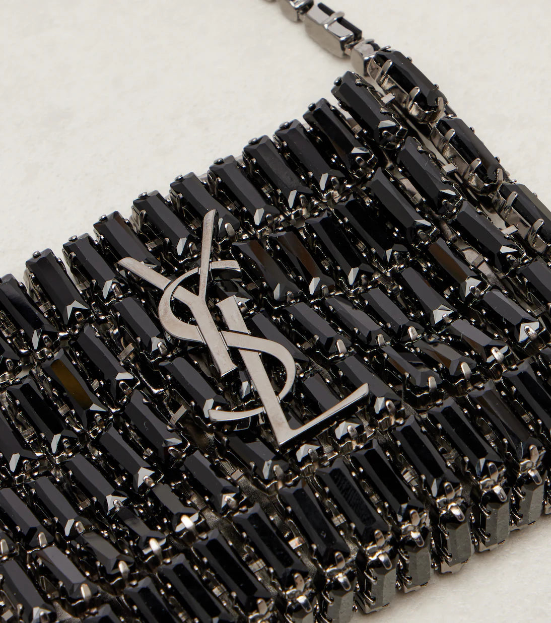 Saint Laurent Cassandre Micro embellished shoulder bag