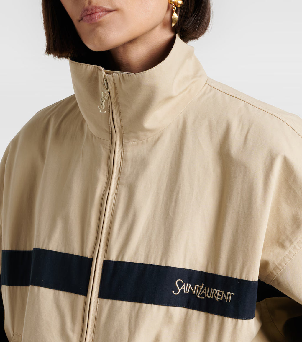 Saint Laurent Wind-Breaker Jacket In Cotton