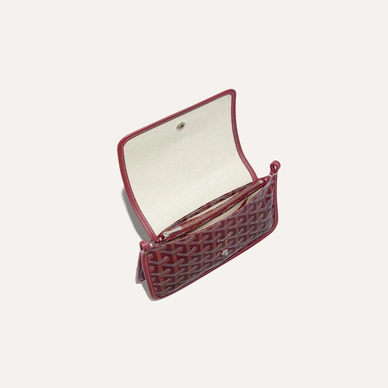 Goyard Plumet Pocket Wallet Burgundy