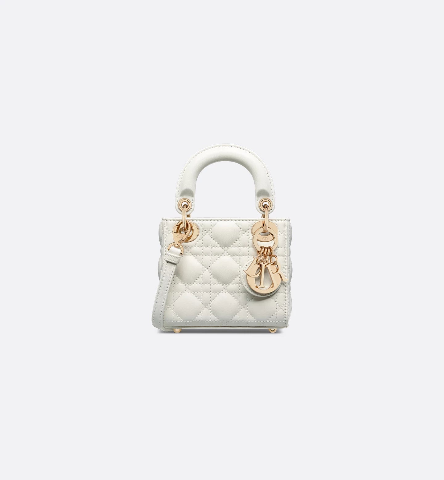 Lady Dior Micro Bag Latte Cannage Lambskin