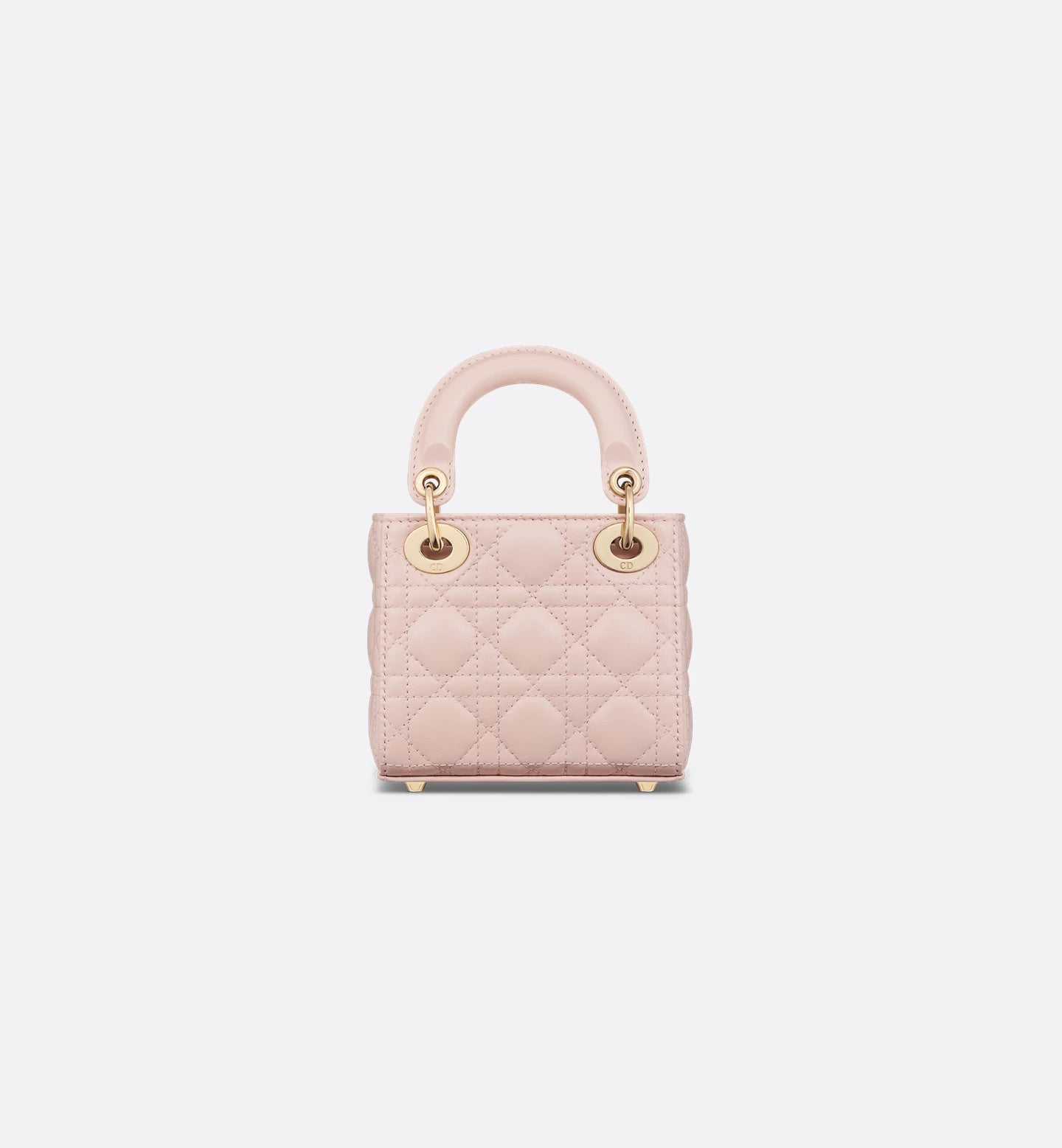 Lady Dior Micro Bag Powder pink Cannage lambskin
