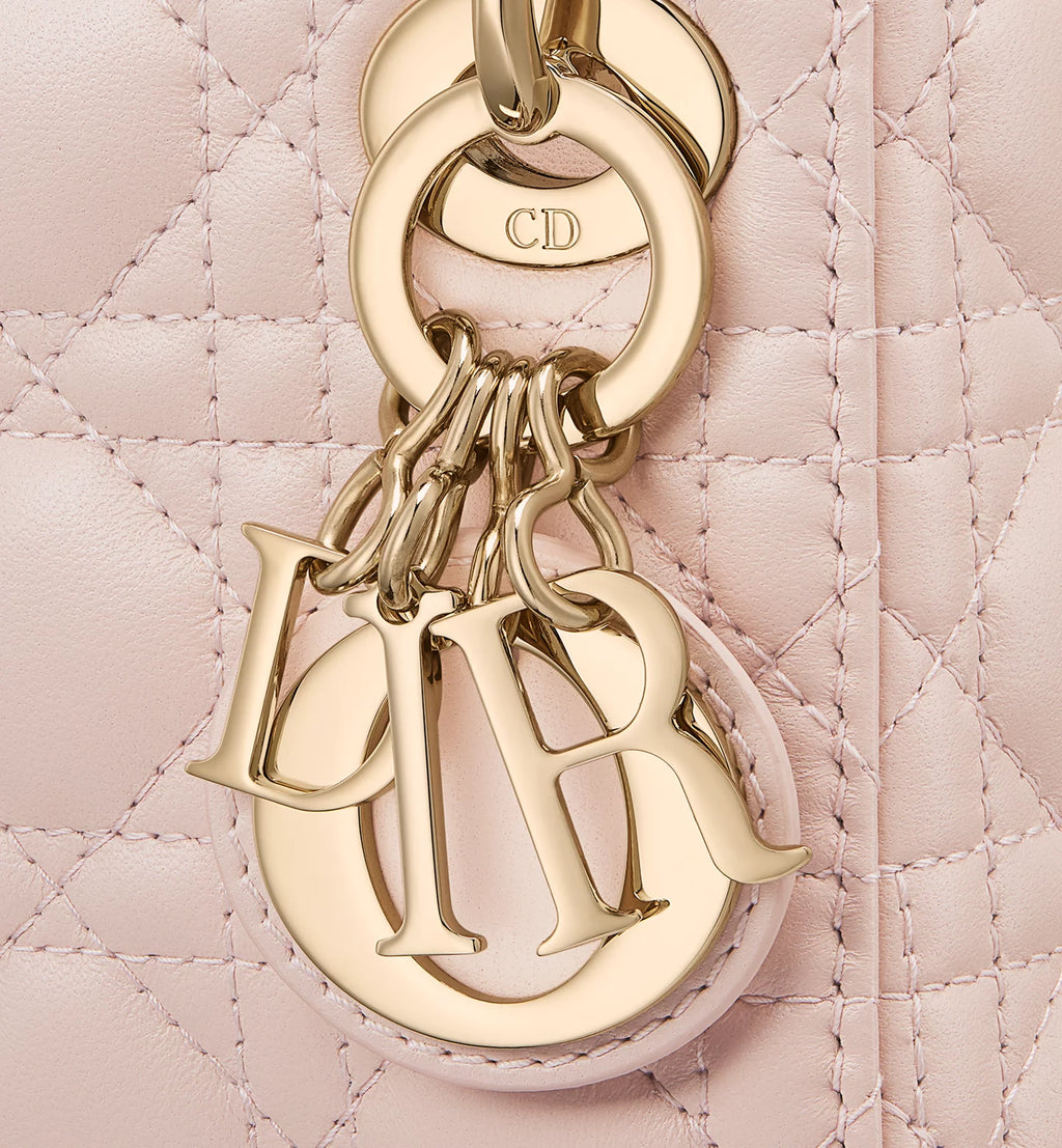 Lady Dior Micro Bag Powder pink Cannage lambskin