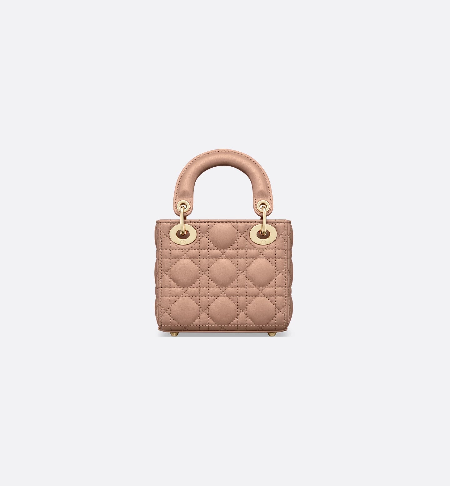 Lady Dior Micro Bag Rose des Vents Cannage lambskin