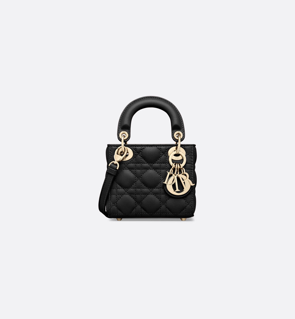 Lady Dior Micro Bag Black Cannage Lambskin