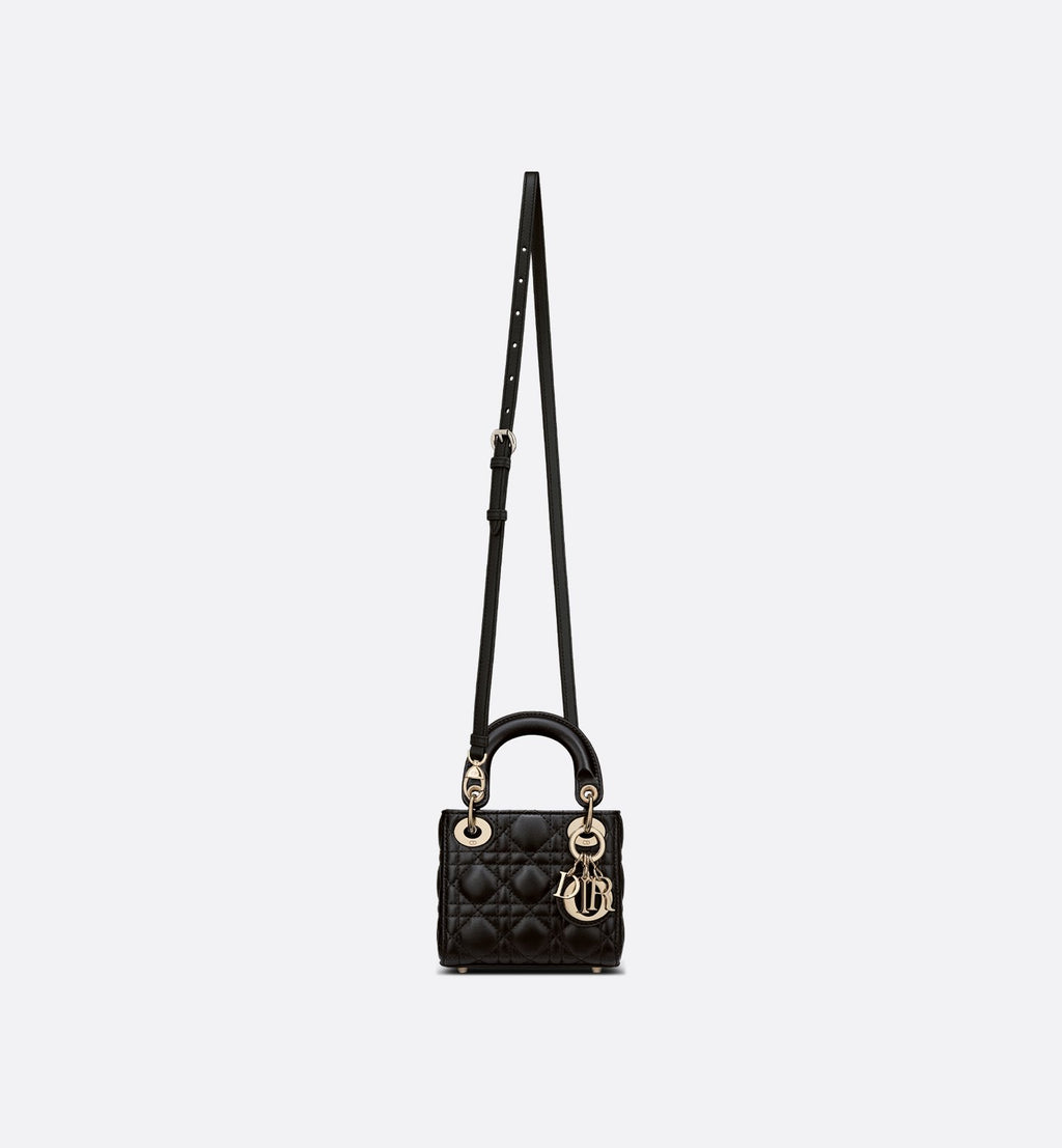 Lady Dior Micro Bag Black Cannage Lambskin