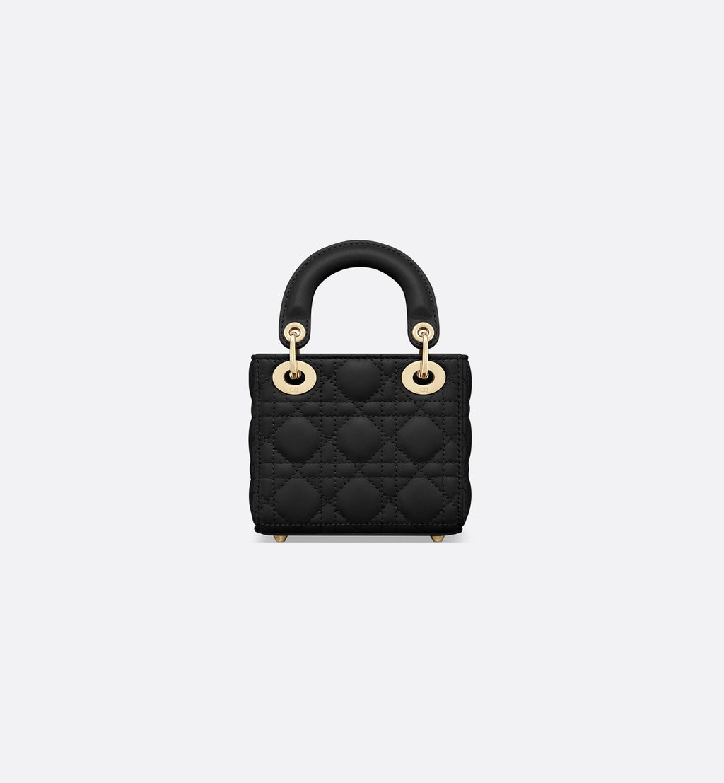 Lady Dior Micro Bag Black Cannage Lambskin