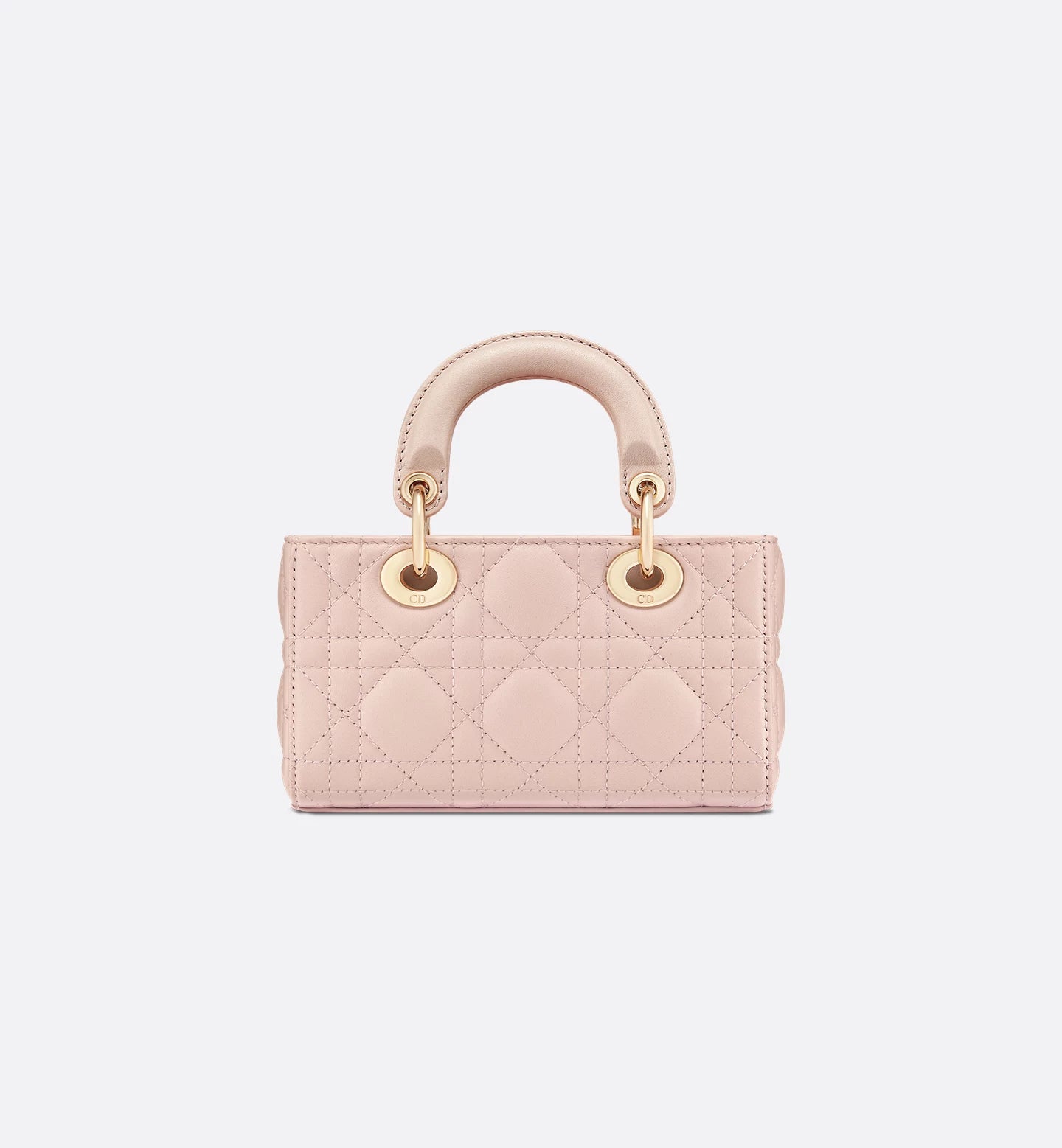 Lady D-Joy Micro Bag Powder Pink Cannage Lambskin