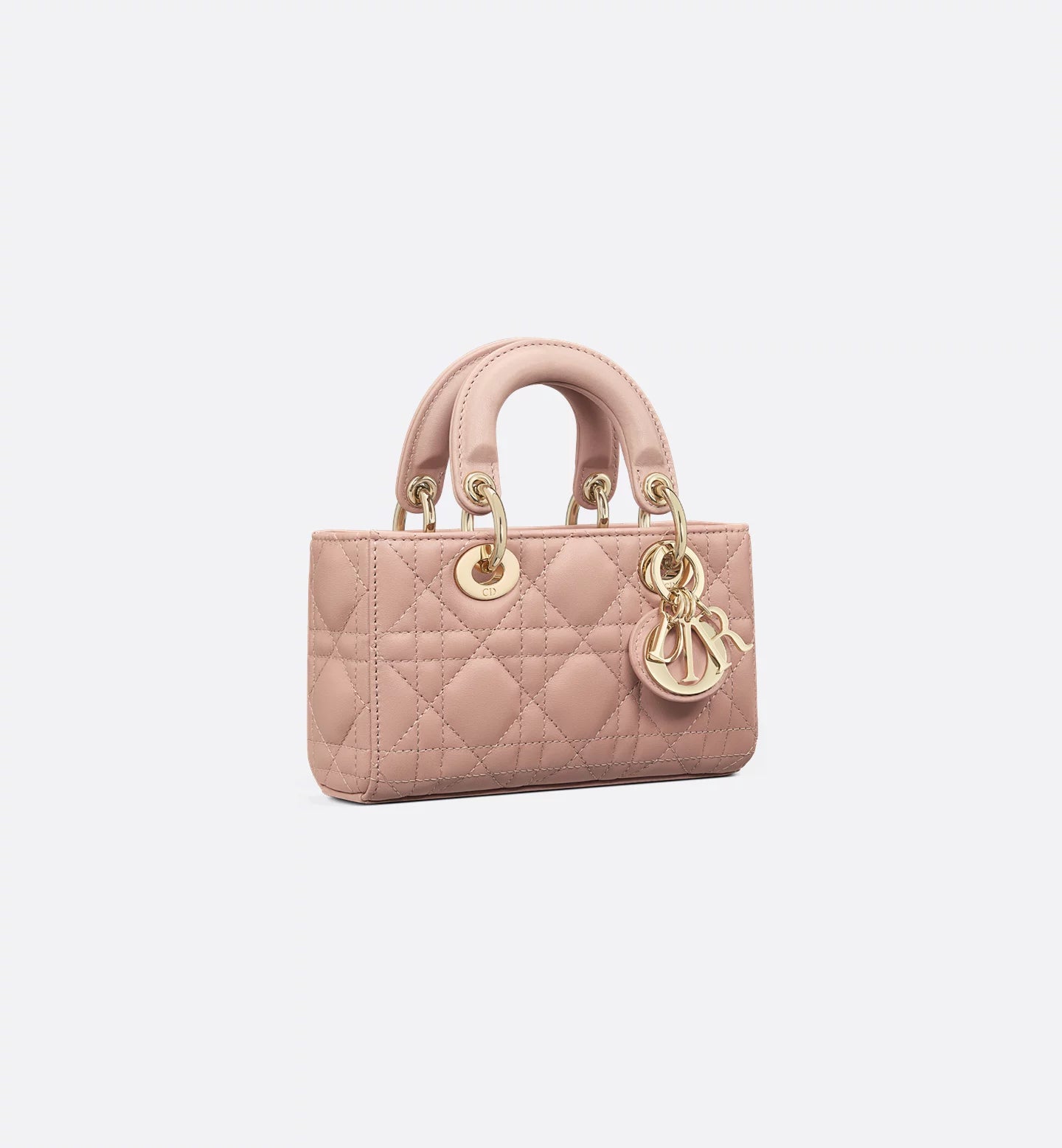 Lady D-Joy Micro Bag Rose des Vents Cannage Lambskin