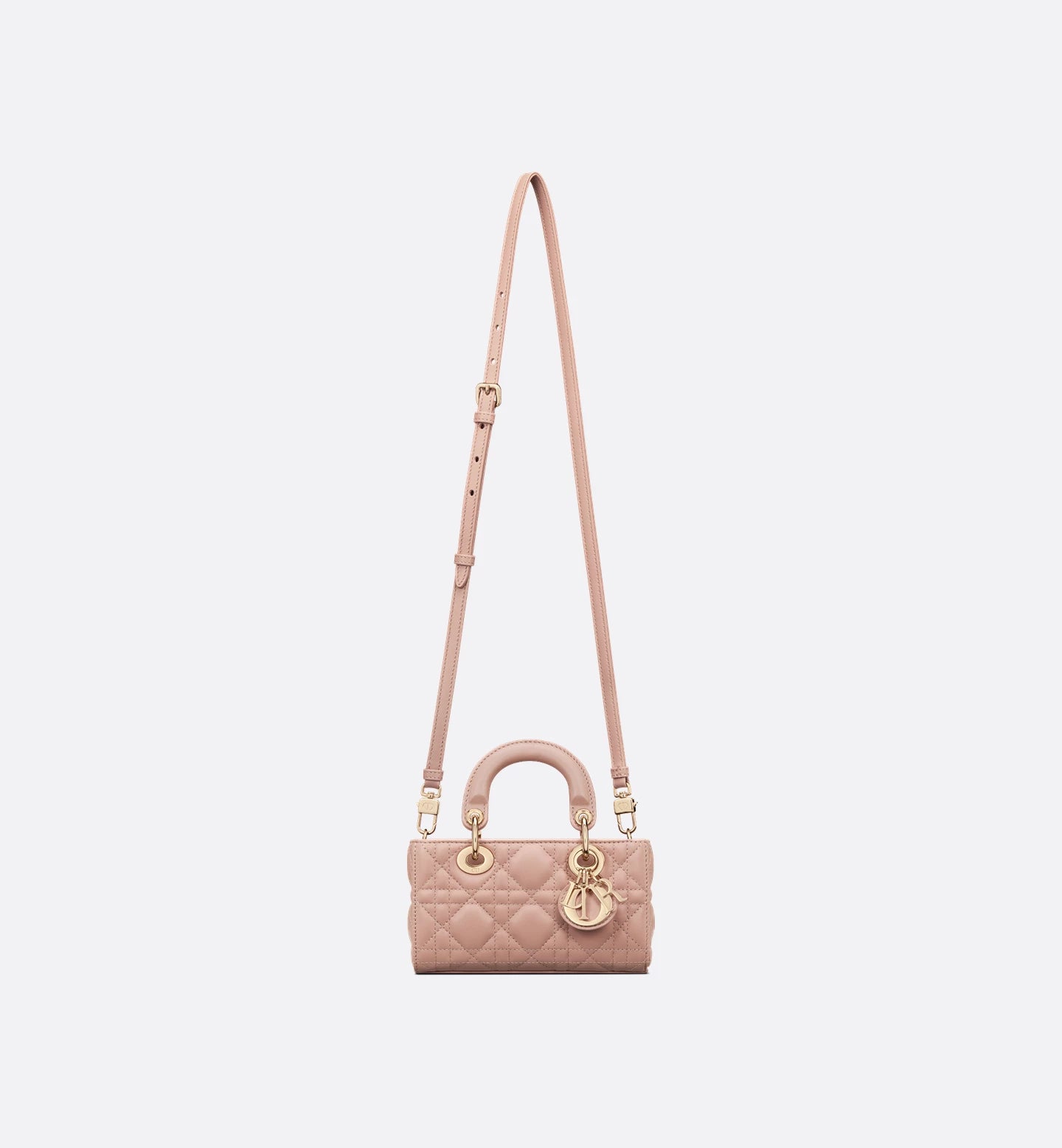 Lady D-Joy Micro Bag Rose des Vents Cannage Lambskin