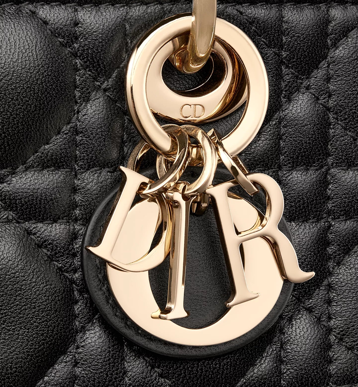 Lady D-Joy Micro Bag Black Cannage Lambskin