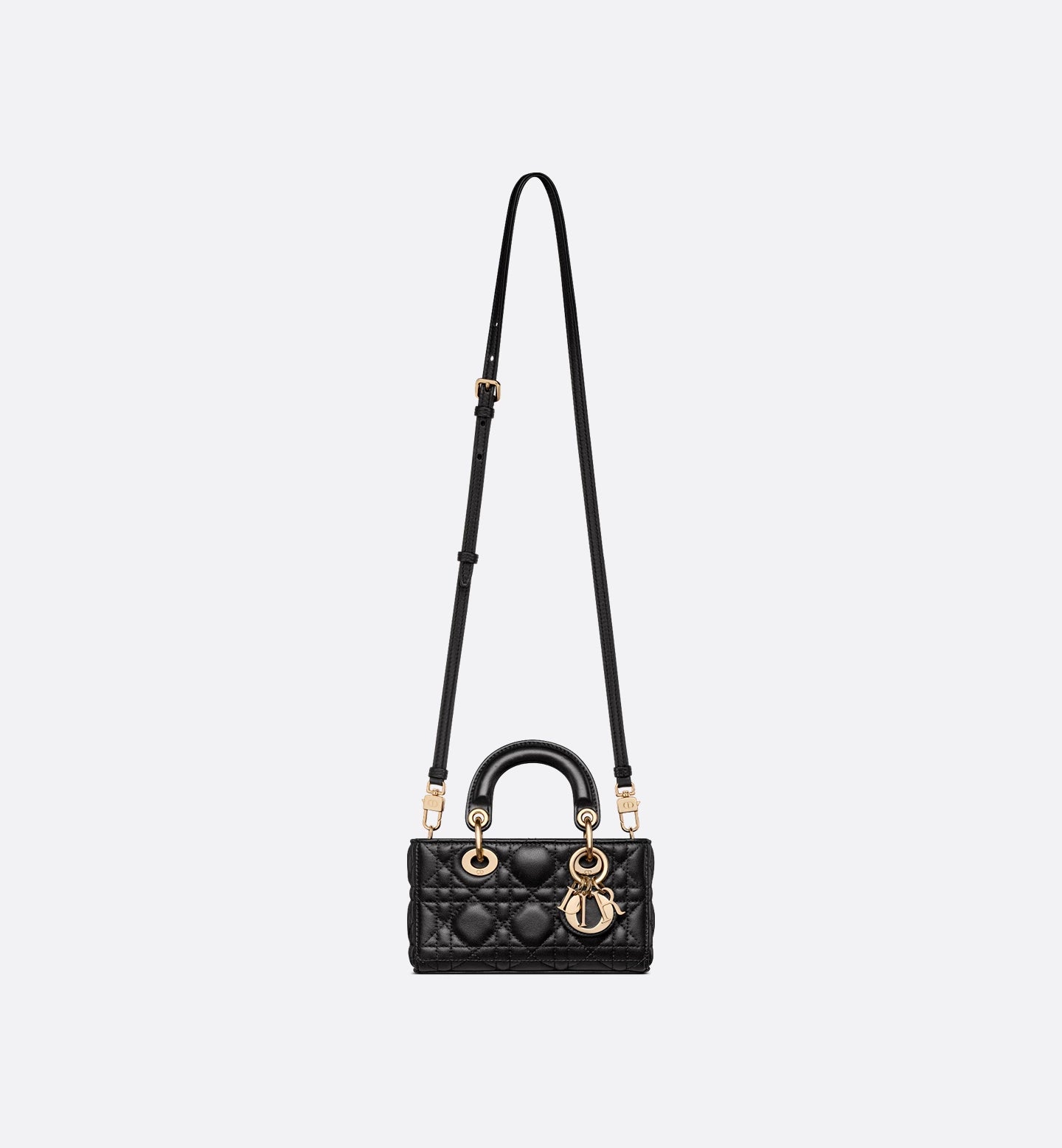 Lady D-Joy Micro Bag Black Cannage Lambskin