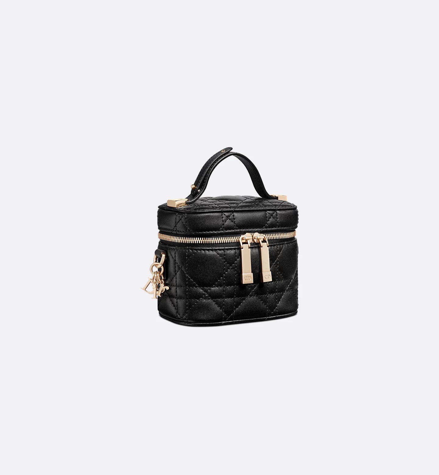 Lady Dior Micro Vanity Case Black Cannage Lambskin
