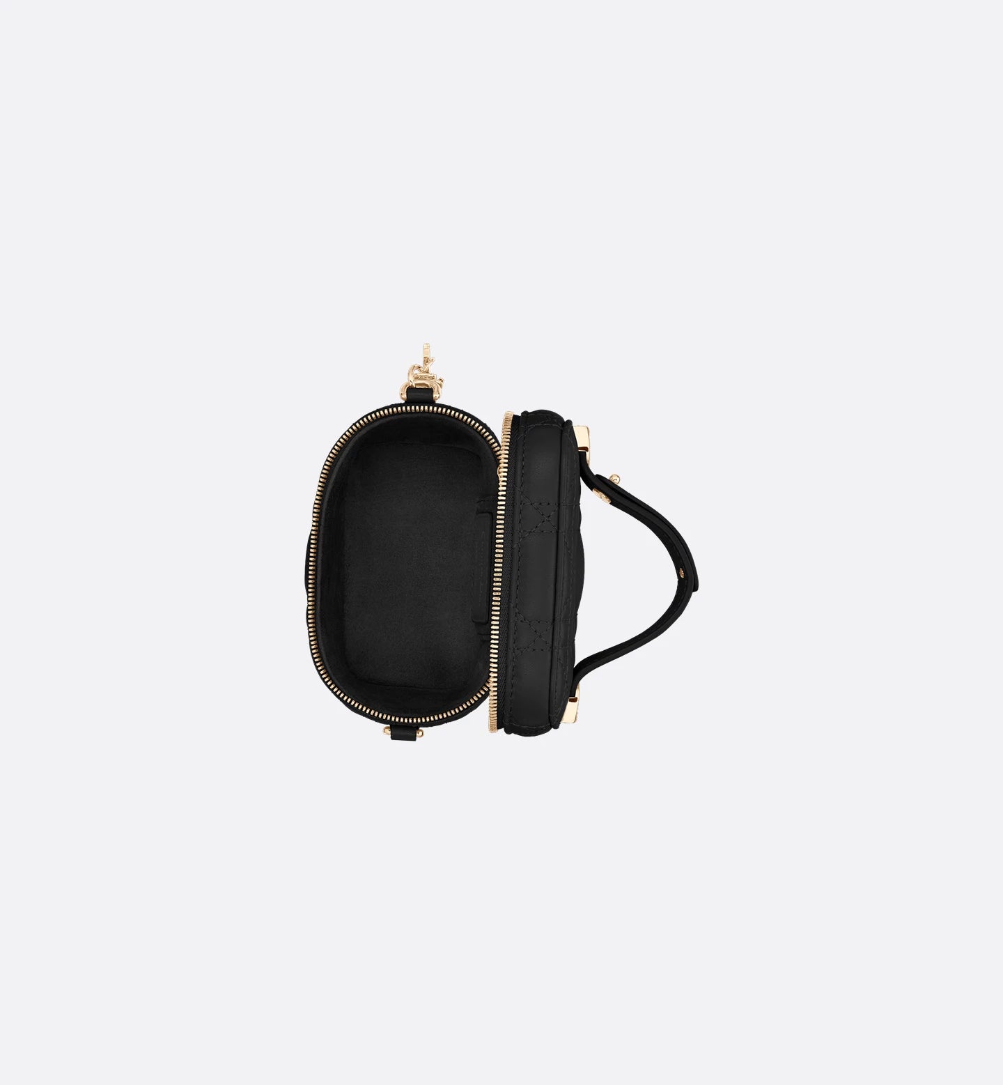 Lady Dior Micro Vanity Case Black Cannage Lambskin