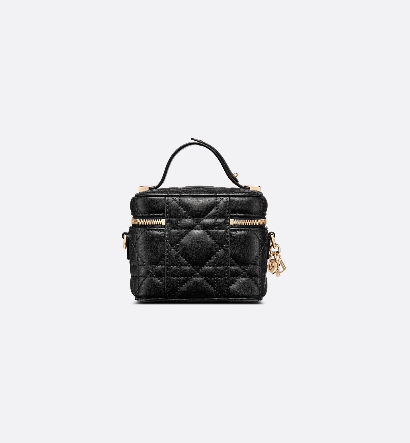 Lady Dior Micro Vanity Case Black Cannage Lambskin