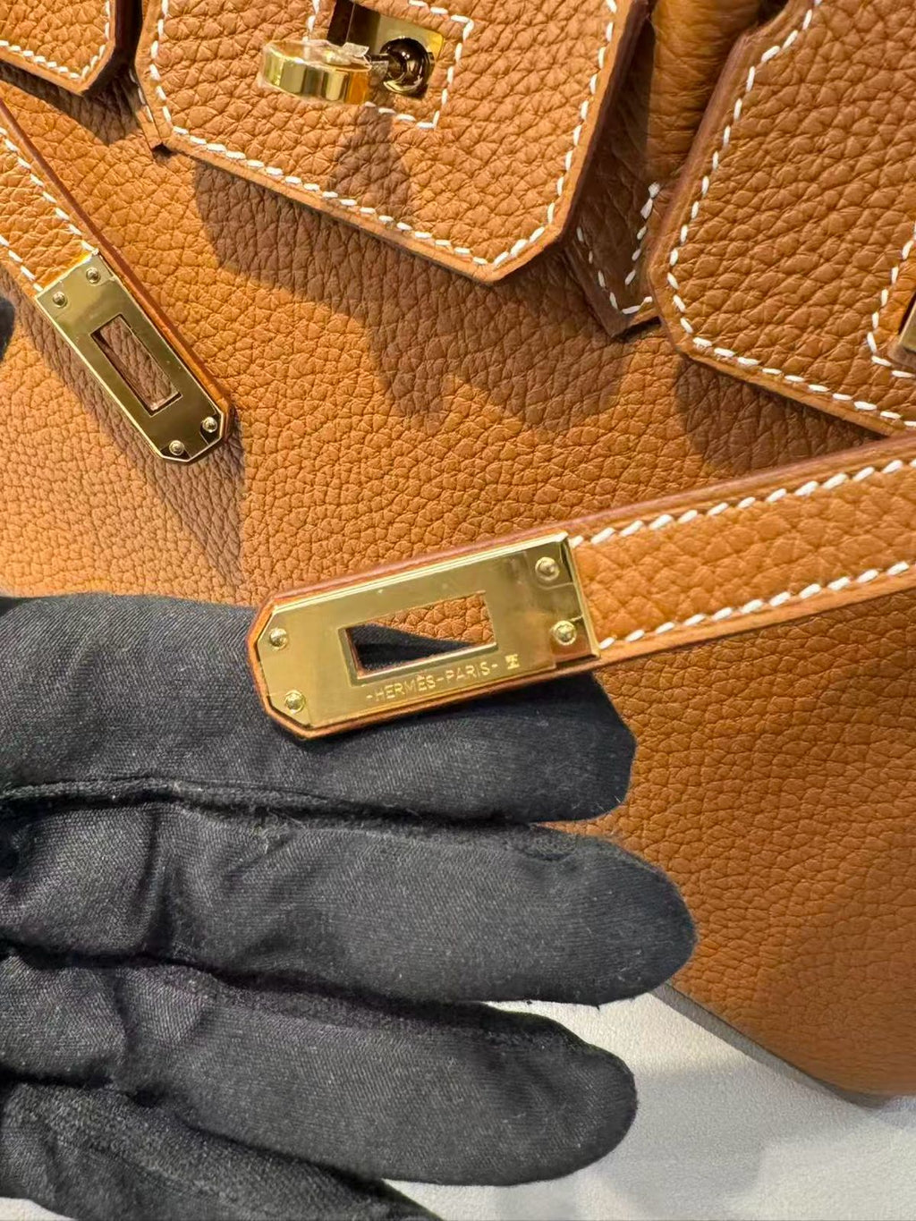 Hermés Birkin 25 Togo Gold GHW