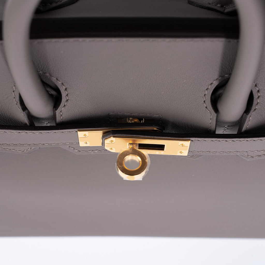 Hermès Birkin 25 Etain Swift leather GHW