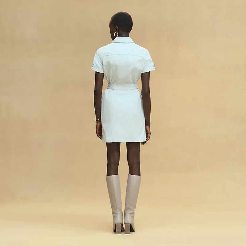 Hermès Abito stampa “Chaîne d’Ancre” Vert Embrun