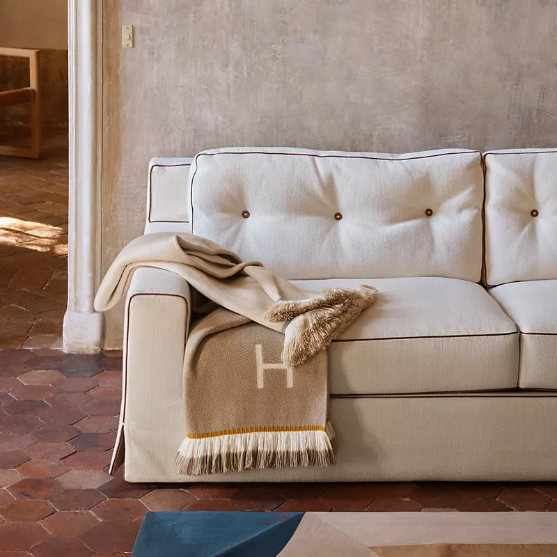 Hermès Altitude blanket naturel