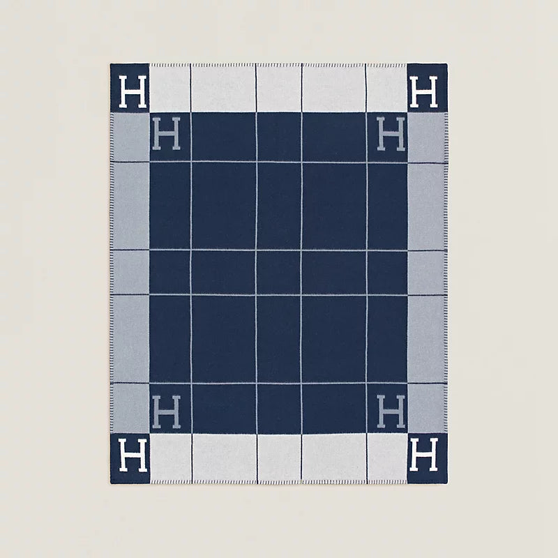 Hermès Avalon III throw blanket écru / caban