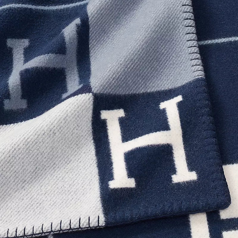 Hermès Avalon III throw blanket écru / caban